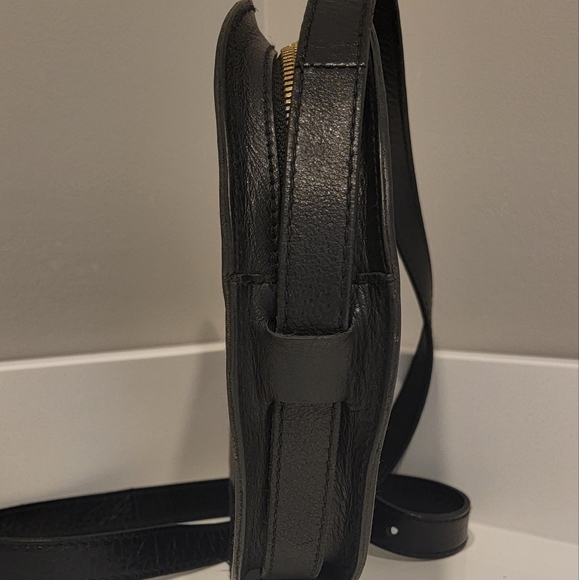 MADEWELL BLACK LEATHER CIRCLE CROSSBODY - Picture 5 of 9